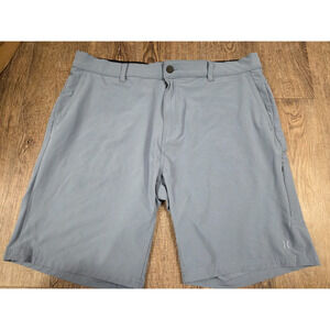 Hurley Men's Trek Hybrid Short Size 38 Blue Flat Front - 9" Inseam